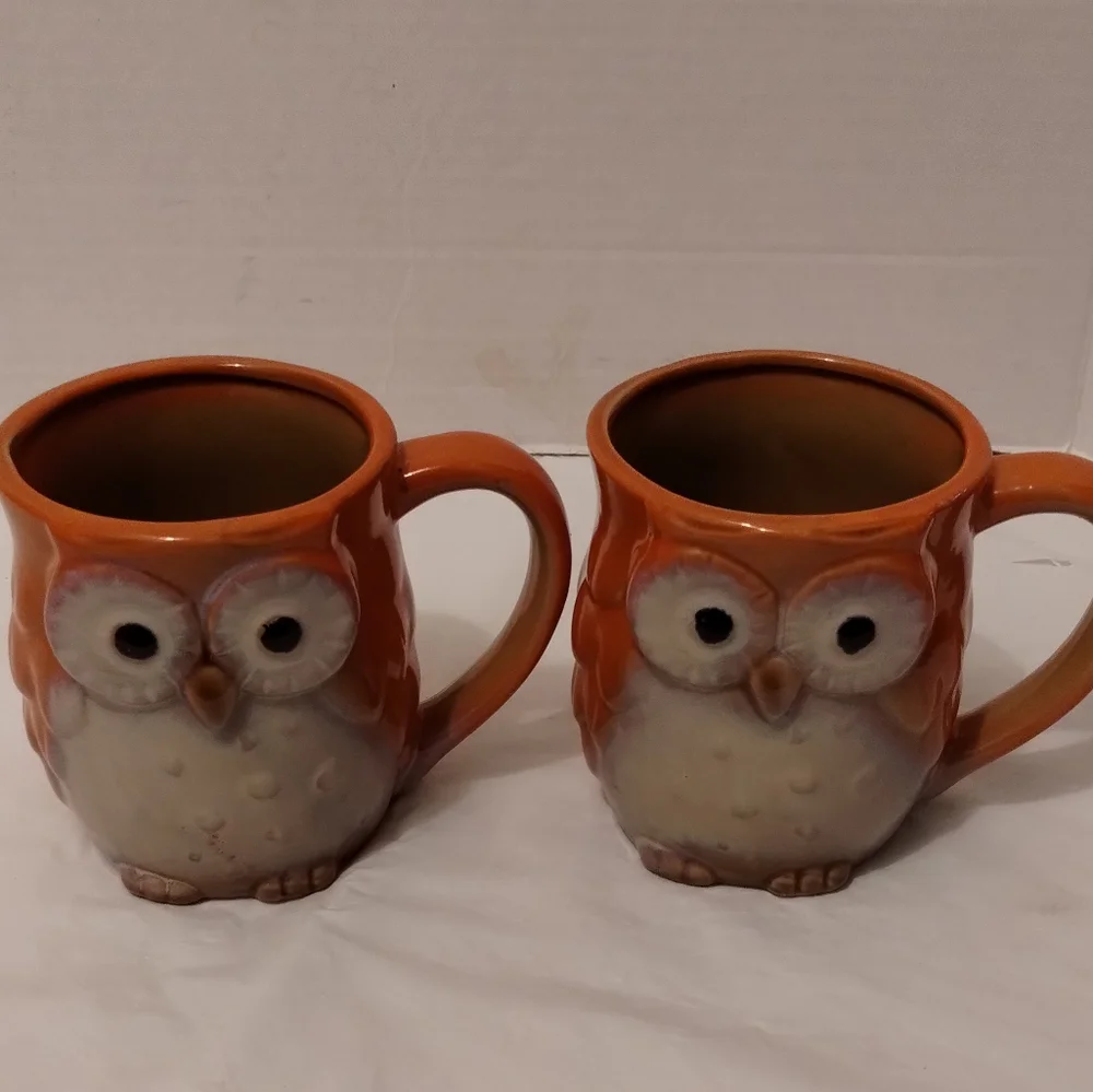 2 Owl Coffee Mugs